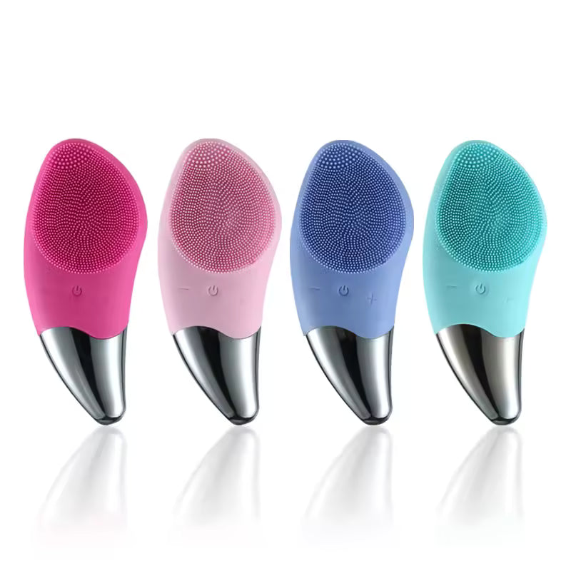 Sonic Facial Cleansing Brush - USB Rechargeable Silicone