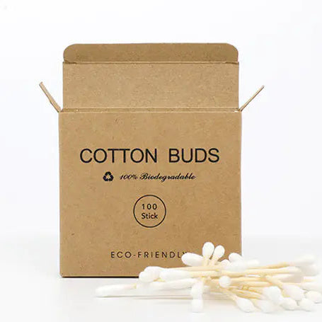 200 Bamboo Cotton Swabs for Makeup and Ear Cleaning